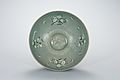 Celadon Bowl with Inlaid Flower and Insect Design