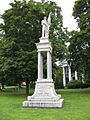 Civil War Memorial at Monument Park Greenwich NY Aug 09