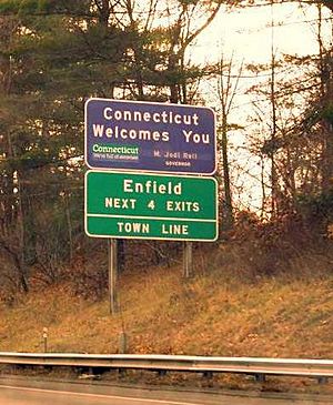 Connecticut Welcomes You Sign