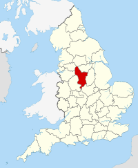 Derbyshire within England