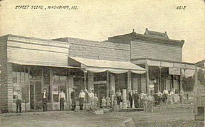 Downtown Washburn in 1910