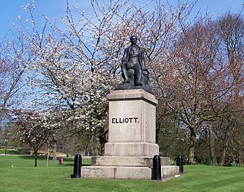 Ebenezer Elliott Statue, Weston Park, Western Bank, Sheffield