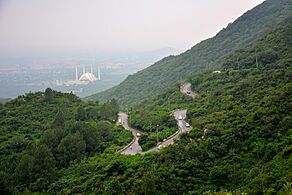 Faisal Masjid seen from Margalla Hills