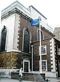 Flagpole outside "The Seaman's Church" - geograph.org.uk - 923983