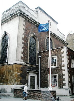 Flagpole outside "The Seaman's Church" - geograph.org.uk - 923983