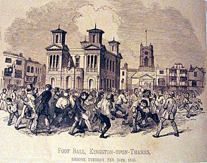 Footboll in England 1846