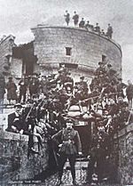 Free state troops capture Millmount in Drogheda during the Civil war