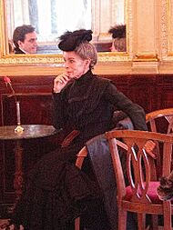 Gerardine Chaplin al Gambrinus di Napoli