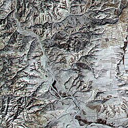 Great Wall of China, Satellite image