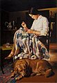 Ian-Hornak-Acrylic-Canvas-Marcia-Sewing-Variation-III-1978