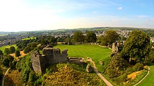 Kendal Castle From Above, Sept 2015