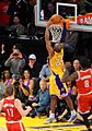 Kobe Bryant dunking 2013
