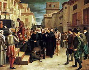 Last moments of Juan de Lanuza