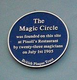 Magic Circle Blue Plaque 2017