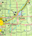 Map of Butler Co, Ks, USA