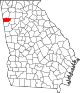 State map highlighting Polk County