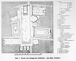 Map of Poempeii by August Mau