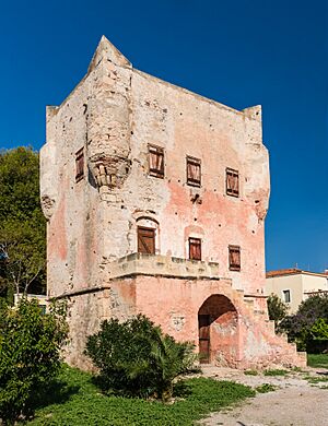 Markellos tower Aegina Greece