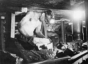 Men of the Mine- Life at the Coal Face, Britain, 1942 D8268