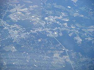 Moultrie GA from airplane
