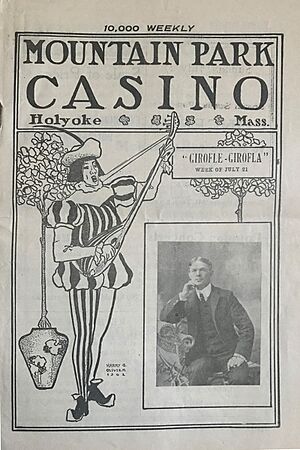 Mountain Park Casino playbill, (Holyoke, Massachusetts, July 21, 1902)