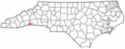 Location of Columbus, North Carolina