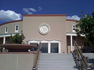 New Mexico State Capitol east entrance.jpg