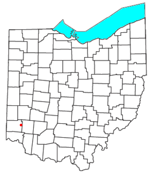 Location of Excello, Ohio