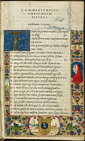 Page from the edition of Virgil printed by Aldus Manutius in 1501