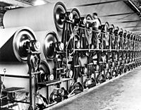 Papermaking machine at a paper mill near Pensacola