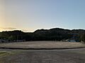 Queenstown Oval at sunset