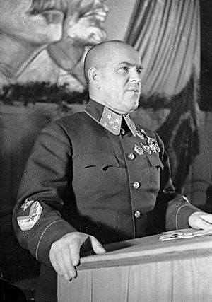 RIAN archive 2410 Marshal Zhukov speaking