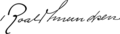 Roald Amundsen Signature