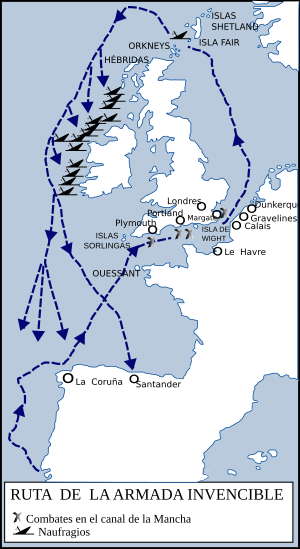 Routes of the Spanish Armada-es