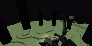 Screenshot from the Minecraft End