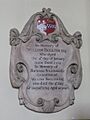 St. Nicholas' Church, Deptford Green, SE8 - memorial plaque, 1714 - geograph.org.uk - 1503377