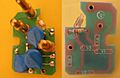 Surge protector plug circuitry back & front