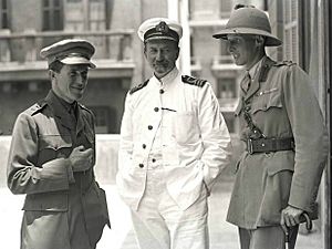 T.E. Lawrence; D.G. Hogarth; Lt. Col. Dawnay