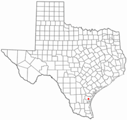 Location of Petronila, Texas