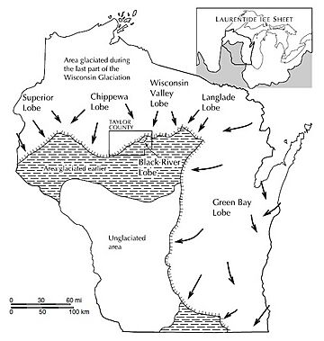 Taylor County glaciation