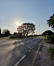 The Great North Road, through Sutton-on-Trent