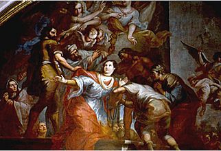 The Martyrdom of Saint Prisca (1760) by Miguel Cabrera