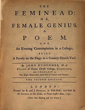 Title page of Duncombe's Feminead 2nd ed.jpg