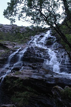 UK-Scotland-Glen Nevis-Steall Waterfall-2006