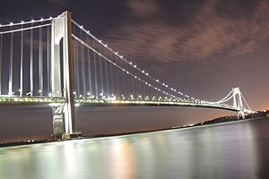 Verrazano-Narrows Bridge @ Night from Brooklyn