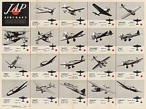 WW2 Japanese Aircraft Poster Chart Newsmap Vol 2 No 17 1943-08-16 US Government National Archives NARA Unrestricted Public domain 26-nm-2-17 002