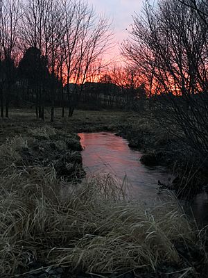 Wiconisco creek near tower city pa in winter
