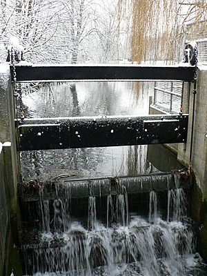 Wier at cogglesford mill-by-Mick-Lobb