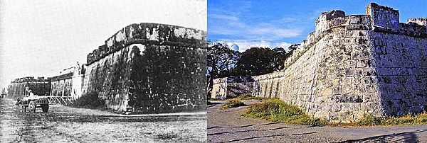 Zamboanga fortress before and after.