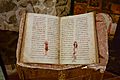 Мирослављево јеванђеље - књига изложена у Голубачкој тврђави